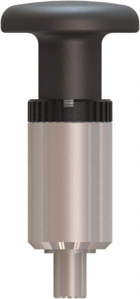 Made in USA - 3/8" Pin Diam, 0.61" Usable Length, Pull Knob Handle Quick Release Pin - 3.79" OAL - Americas Industrial Supply
