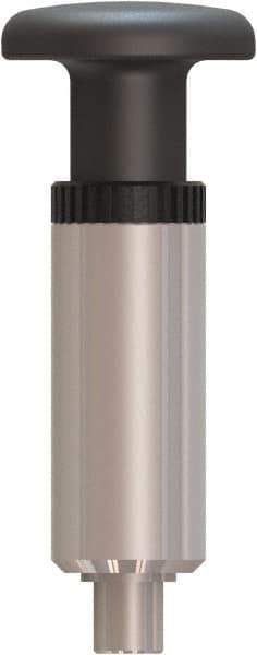 Made in USA - 1/2" Pin Diam, 0.57" Usable Length, Pull Knob Handle Quick Release Pin - 4.45" OAL - Americas Industrial Supply