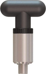 Made in USA - 1/2" Pin Diam, 0.57" Usable Length, T Handle Quick Release Pin - 4" OAL - Americas Industrial Supply