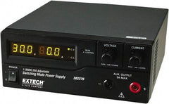 Extech - 600 Watt, 20 Amp, 30 VDC Output, Benchtop Power Supply - 1 Output, 7.9 Inch Wide x 8-1/2 Inch Deep x 3-1/2 Inch High, LED Display - Americas Industrial Supply