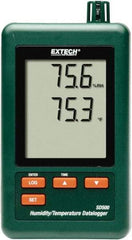 Extech - 32 to 122°F, 10 to 90% Humidity Range, Temp Recorder - Americas Industrial Supply