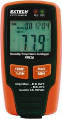 Extech - -40 to 158°F, 0 to 100% Humidity Range, Temp Recorder - Americas Industrial Supply