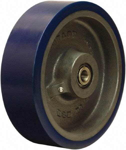 Hamilton - 10 Inch Diameter x 3 Inch Wide, Polyurethane on Cast Iron Caster Wheel - 3,240 Lb. Capacity, 3-1/2 Inch Hub Length, 1 Inch Axle Diameter, Tapered Roller Bearing - Americas Industrial Supply