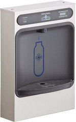 Halsey Taylor - 8 GPH Cooling Capacity Surface Mount Water Cooler & Fountain - Bottle Filling, 20 to 105 psi, 0.20 hp, Stainless Steel - Americas Industrial Supply