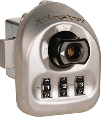 Master Lock - 0.030 to 0.125" Door Thickness, Zinc Finish, 3-Digit Combination Deadbolt - Nonhanded Handling, Key Override, Disc Cylinder - Americas Industrial Supply