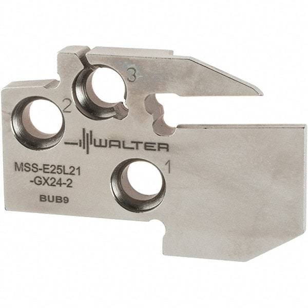 Walter - Left Hand Cut, Single End Indexable Cut-Off Blade - 0.827" Max Depth of Cut, MSS-E Blade - Americas Industrial Supply