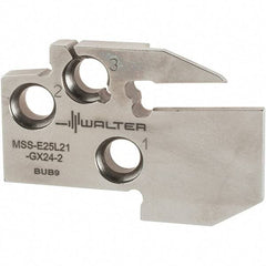Walter - Left Hand Cut, Single End Indexable Cut-Off Blade - 0.827" Max Depth of Cut, MSS-E Blade - Americas Industrial Supply