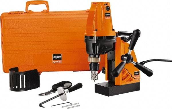 Fein - 3/4" Chuck, 2" Travel, Portable Magnetic Drill Press - 680 RPM, 750 Watts - Americas Industrial Supply