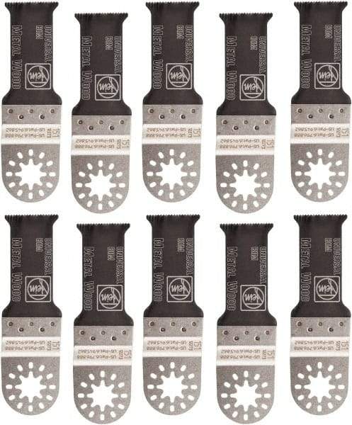 Fein - Rotary & Multi-Tool Multi-Use Saw Blade - 1-1/8" Universal E-Cut Blade, For Fein Multimaster, Wood, Drywall, Plastic Saw Blade - Americas Industrial Supply