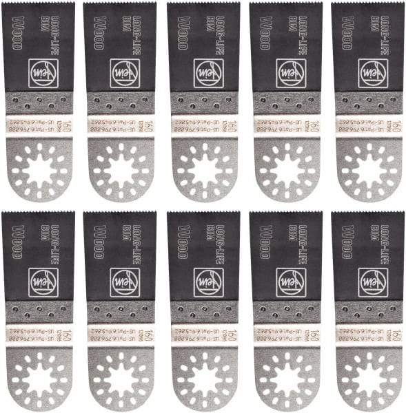 Fein - Rotary & Multi-Tool Multi-Use Saw Blade - 1-3/8" Long Life E-Cut Blade, For Fein Multimaster, Wood, Drywall, Plastic Saw Blade - Americas Industrial Supply