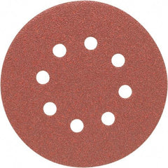 Porter-Cable - 5" Diam, 80 Grit, Aluminum Oxide Hook & Loop Disc - Medium Grade, Coated, C Weight Paper Backing, - Americas Industrial Supply