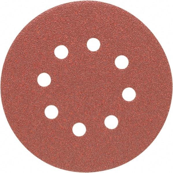 Porter-Cable - 5" Diam, 40 Grit, Aluminum Oxide Hook & Loop Disc - Coarse Grade, Coated, C Weight Paper Backing, - Americas Industrial Supply