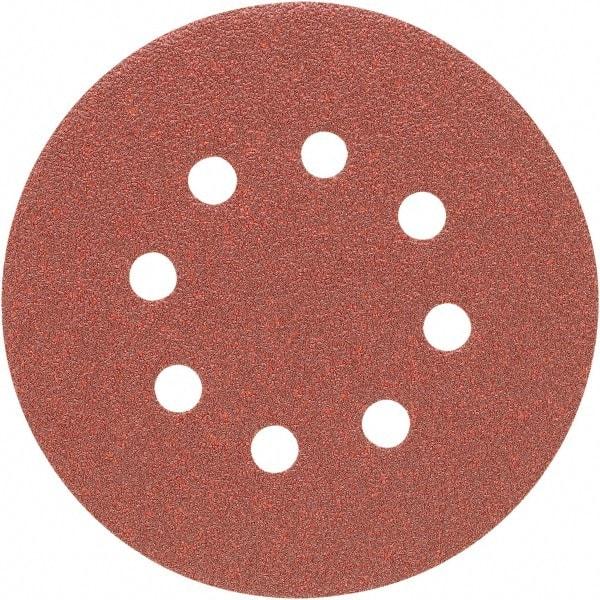 Porter-Cable - 5" Diam, 180 Grit, Aluminum Oxide Hook & Loop Disc - Very Fine Grade, Coated, C Weight Paper Backing, - Americas Industrial Supply