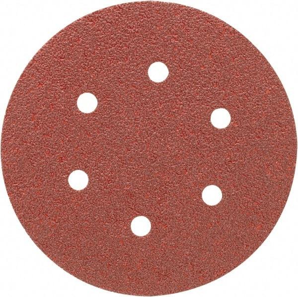 Porter-Cable - 6" Diam, 120 Grit, Aluminum Oxide Hook & Loop Disc - Fine Grade, Coated, C Weight Paper Backing, - Americas Industrial Supply