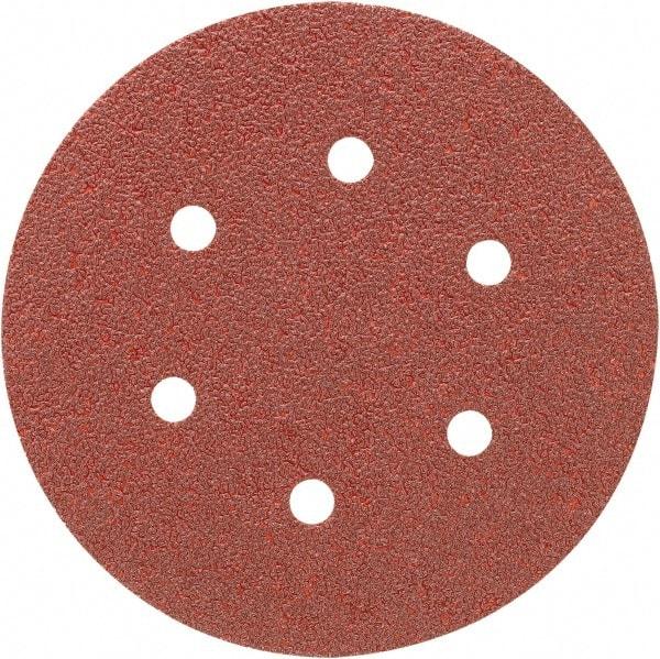 Porter-Cable - 6" Diam, 180 Grit, Aluminum Oxide Hook & Loop Disc - Very Fine Grade, Coated, C Weight Paper Backing, - Americas Industrial Supply