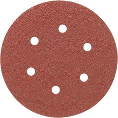 Porter-Cable - 6" Diam, 80 Grit, Aluminum Oxide Hook & Loop Disc - Medium Grade, Coated, C Weight Paper Backing, - Americas Industrial Supply