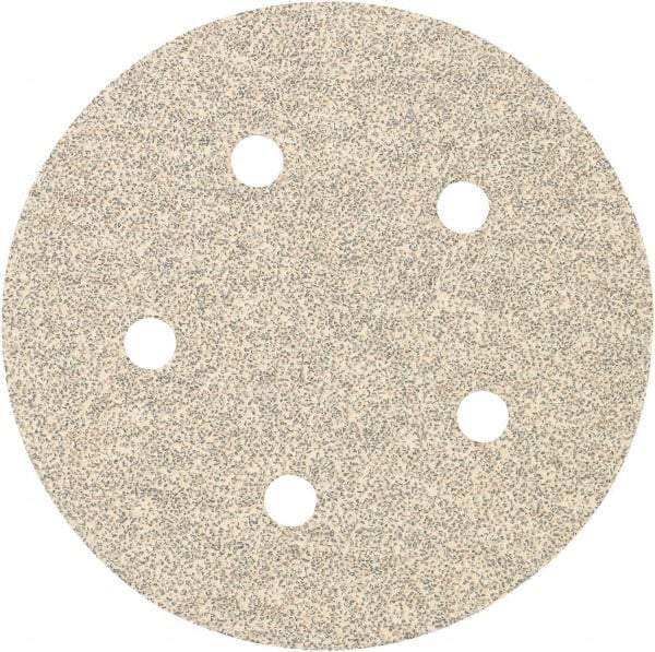 Porter-Cable - 5" Diam, 100 Grit, Zirconia Alumina Hook & Loop Disc - Fine Grade, Coated, C Weight Paper Backing, - Americas Industrial Supply