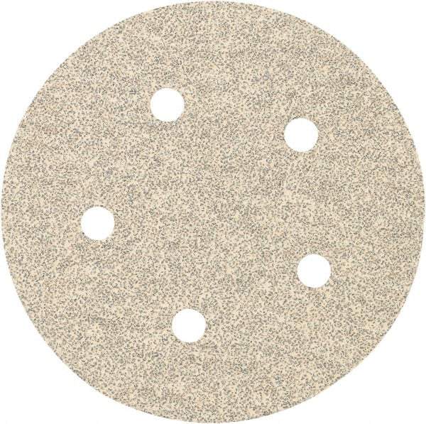 Porter-Cable - 5" Diam, 120 Grit, Zirconia Alumina Hook & Loop Disc - Fine Grade, Coated, C Weight Paper Backing, - Americas Industrial Supply