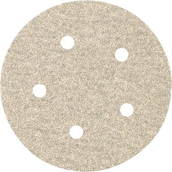 Porter-Cable - 5" Diam, 180 Grit, Zirconia Alumina Hook & Loop Disc - Very Fine Grade, Coated, C Weight Paper Backing, - Americas Industrial Supply