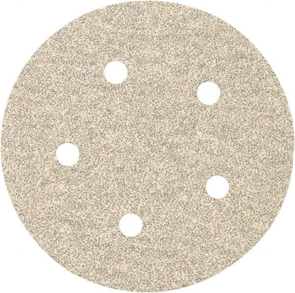 Porter-Cable - 5" Diam, 220 Grit, Zirconia Alumina Hook & Loop Disc - Very Fine Grade, Coated, C Weight Paper Backing, - Americas Industrial Supply