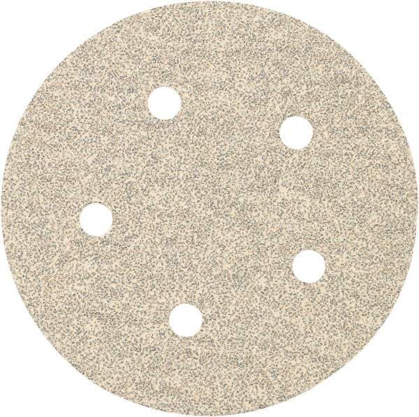 Porter-Cable - 5" Diam, 60 Grit, Zirconia Alumina Hook & Loop Disc - Medium Grade, Coated, C Weight Paper Backing, - Americas Industrial Supply