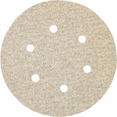 Porter-Cable - 6" Diam, 320 Grit, Zirconia Alumina Hook & Loop Disc - Very Fine Grade, Coated, C Weight Paper Backing, - Americas Industrial Supply