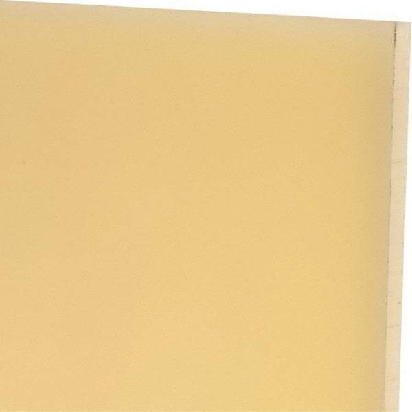 Made in USA - 1/4" Thick x 12" Wide x 1' Long, Polyurethane Sheet - Natural, 75D Hardness, ±0.015 Tolerance - Americas Industrial Supply