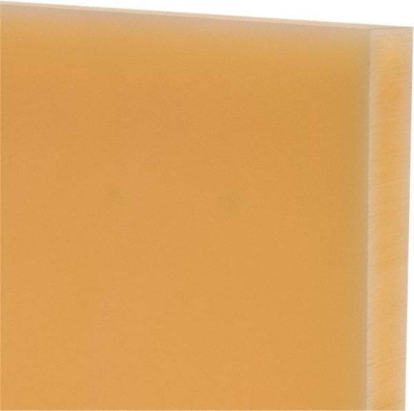 Made in USA - 3/4" Thick x 12" Wide x 1' Long, Polyurethane Sheet - Natural, 75D Hardness, ±0.025 Tolerance - Americas Industrial Supply