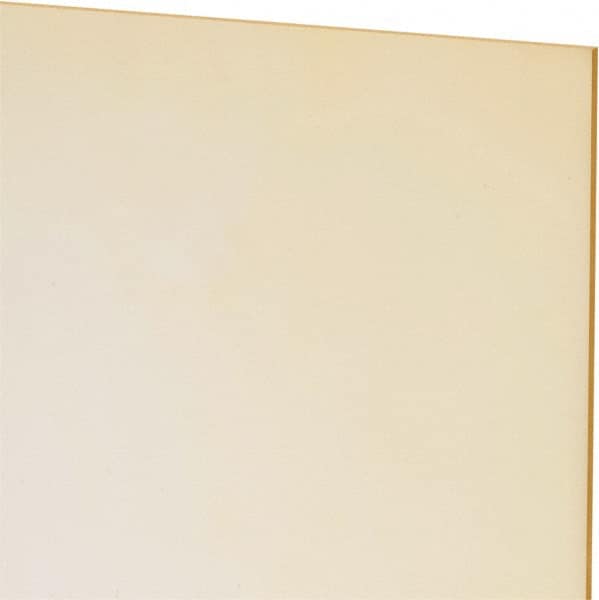 Made in USA - 1/16" Thick x 12" Wide x 1' Long, Polyurethane Sheet - Natural, 80A Hardness, ±0.010 Tolerance - Americas Industrial Supply