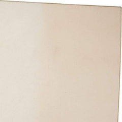 Made in USA - 1/8" Thick x 24" Wide x 1' Long, Polyurethane Sheet - Natural, 80A Hardness, ±0.010 Tolerance - Americas Industrial Supply