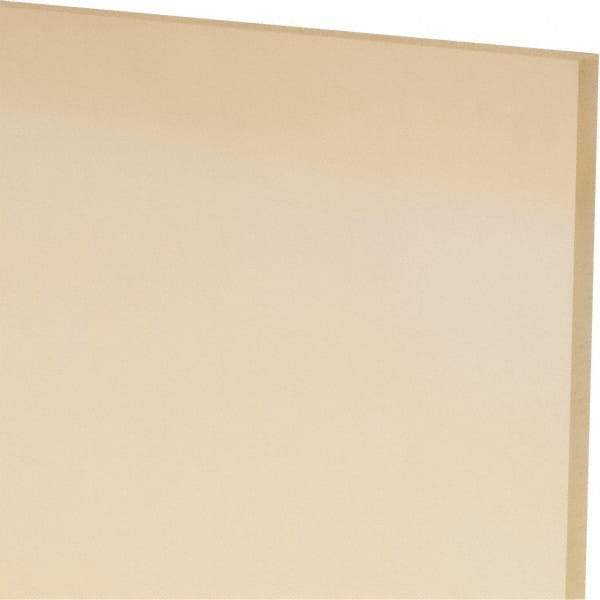 Made in USA - 3/16" Thick x 24" Wide x 1' Long, Polyurethane Sheet - Natural, 90A Hardness, ±0.010 Tolerance - Americas Industrial Supply