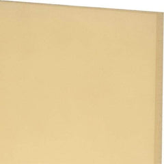 Made in USA - 1/4" Thick x 12" Wide x 1' Long, Polyurethane Sheet - Natural, 90A Hardness, ±0.015 Tolerance - Americas Industrial Supply