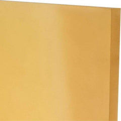 Made in USA - 1/2" Thick x 12" Wide x 1' Long, Polyurethane Sheet - Natural, 90A Hardness, ±0.025 Tolerance - Americas Industrial Supply