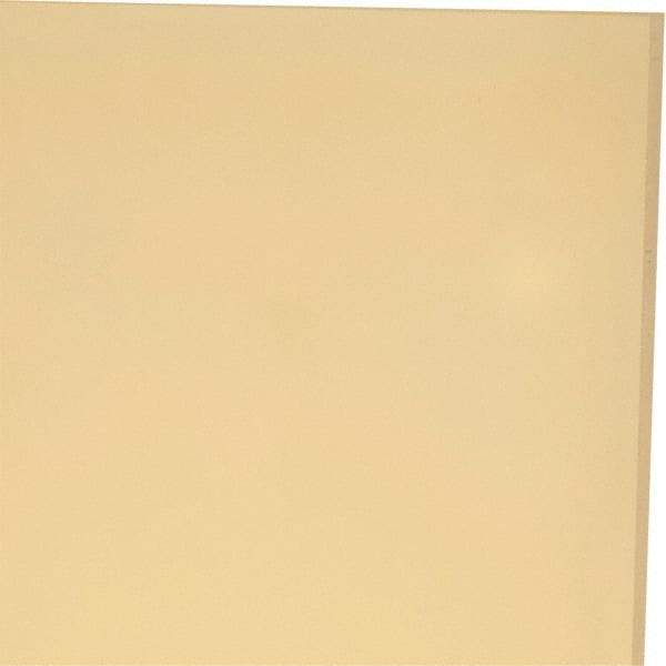 Made in USA - 1/8" Thick x 24" Wide x 1' Long, Polyurethane Sheet - Natural, 95A Hardness, ±0.010 Tolerance - Americas Industrial Supply