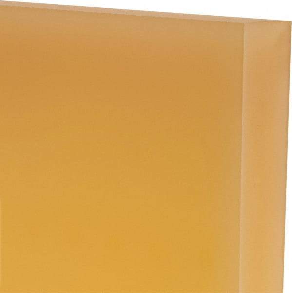 Made in USA - 1" Thick x 12" Wide x 1' Long, Polyurethane Sheet - Natural, 95A Hardness, ±0.025 Tolerance - Americas Industrial Supply