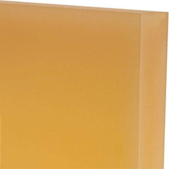 Made in USA - 1" Thick x 12" Wide x 1' Long, Polyurethane Sheet - Natural, 95A Hardness, ±0.025 Tolerance - Americas Industrial Supply