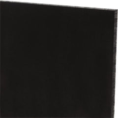Made in USA - 1/8" Thick x 12" Wide x 1' Long, Polyurethane Sheet - Black, 60A Hardness, ±0.010 Tolerance - Americas Industrial Supply