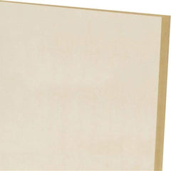 Made in USA - 1/4" Thick x 24" Wide x 1' Long, Polyurethane Sheet - Natural, 60A Hardness, ±0.015 Tolerance - Americas Industrial Supply
