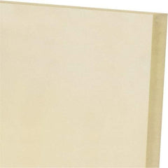 Made in USA - 1/2" Thick x 12" Wide x 1' Long, Polyurethane Sheet - Natural, 60A Hardness, ±0.025 Tolerance - Americas Industrial Supply