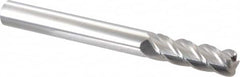 Accupro - 5/8", 4 Flute, Single End, Solid Carbide, 1/8" Corner Radius End Mill - 6" OAL, 40° Helix, Right Hand Flute, 2" LOC, Right Hand Cut - Americas Industrial Supply