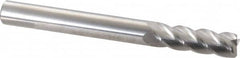Accupro - 5/8", 4 Flute, Single End, Solid Carbide, 0.045" Corner Radius End Mill - 6" OAL, 40° Helix, Right Hand Flute, 2" LOC, Right Hand Cut - Americas Industrial Supply