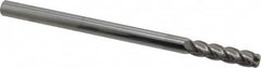 Accupro - 3/8", 4 Flute, Single End, Solid Carbide, 1/8" Corner Radius End Mill - 6" OAL, 40° Helix, Right Hand Flute, 1-1/2" LOC, Right Hand Cut - Americas Industrial Supply