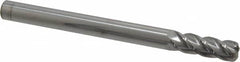Accupro - 1/2", 4 Flute, Single End, Solid Carbide, 1/8" Corner Radius End Mill - 6" OAL, 40° Helix, Right Hand Flute, 1-1/2" LOC, Right Hand Cut - Americas Industrial Supply