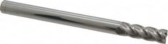 Accupro - 1/2", 4 Flute, Single End, Solid Carbide, 0.02" Corner Radius End Mill - 6" OAL, 40° Helix, Right Hand Flute, 1-1/2" LOC, Right Hand Cut - Americas Industrial Supply