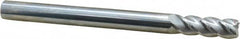 Accupro - 1/2", 4 Flute, Single End, Solid Carbide, 0.03" Corner Radius End Mill - 6" OAL, 40° Helix, Right Hand Flute, 1-1/2" LOC, Right Hand Cut - Americas Industrial Supply