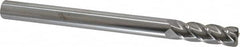 Accupro - 1/2", 4 Flute, Single End, Solid Carbide, 0.06" Corner Radius End Mill - 6" OAL, 40° Helix, Right Hand Flute, 1-1/2" LOC, Right Hand Cut - Americas Industrial Supply