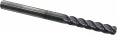 Accupro - 5/16", 4 Flute, Single End, Solid Carbide, 1/8" Corner Radius End Mill - 4" OAL, 40° Helix, Right Hand Flute, 1-5/8" LOC, Right Hand Cut - Americas Industrial Supply