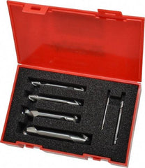 Accupro - 1/8, 3/16, 1/4, 5/16, 3/8 & 1/2", 2 Flute Ball End Mill Set - Uncoated, Solid Carbide, Double End, 1/8, 3/16, 1/4, 5/16, 3/8, 1/2" Shank Diam, Centercutting - Americas Industrial Supply