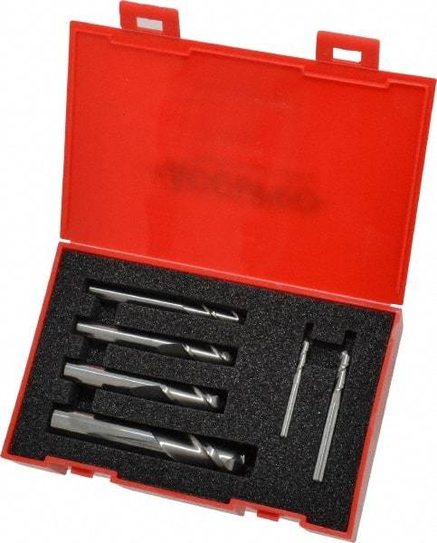Accupro - 1/8, 3/16, 1/4, 5/16, 3/8 & 1/2", 2 Flute Ball End Mill Set - Uncoated, Solid Carbide, Single End, 1/8, 3/16, 1/4, 5/16, 3/8, 1/2" Shank Diam, Centercutting - Americas Industrial Supply
