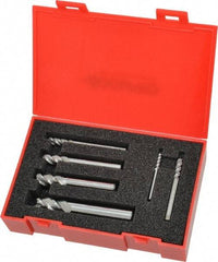 Accupro - 1/8, 3/16, 1/4, 5/16, 3/8 & 1/2", 4 Flute Ball End Mill Set - Uncoated, Solid Carbide, Single End, 1/8, 3/16, 1/4, 5/16, 3/8 and 1/2" Shank Diam - Americas Industrial Supply